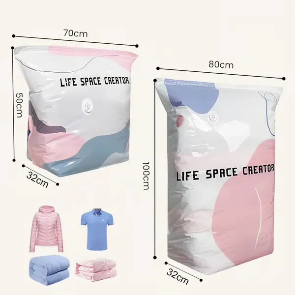 📦 Large-Capacity Vacuum Bags – No Pump Needed! 💨✨
