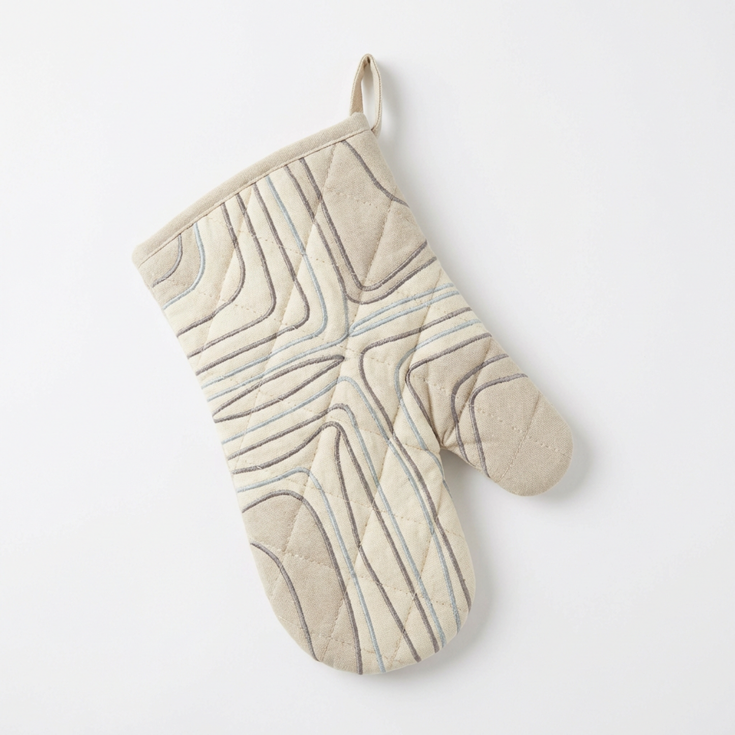 Modern Quilted Oven Mitt