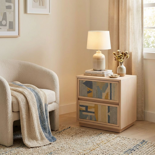 Modern 2-Drawer Nightstand