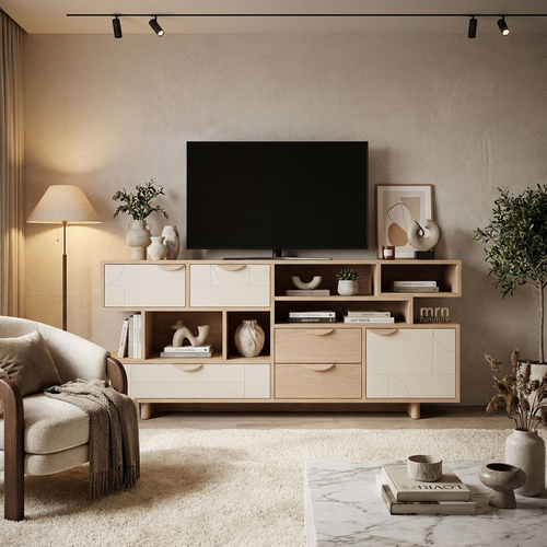 Modern Asymmetrical Sideboard
