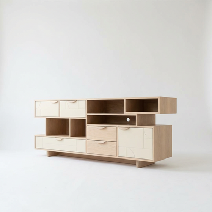 Modern Asymmetrical Sideboard