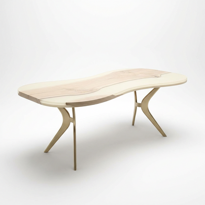 Organic-Shaped Dining Table