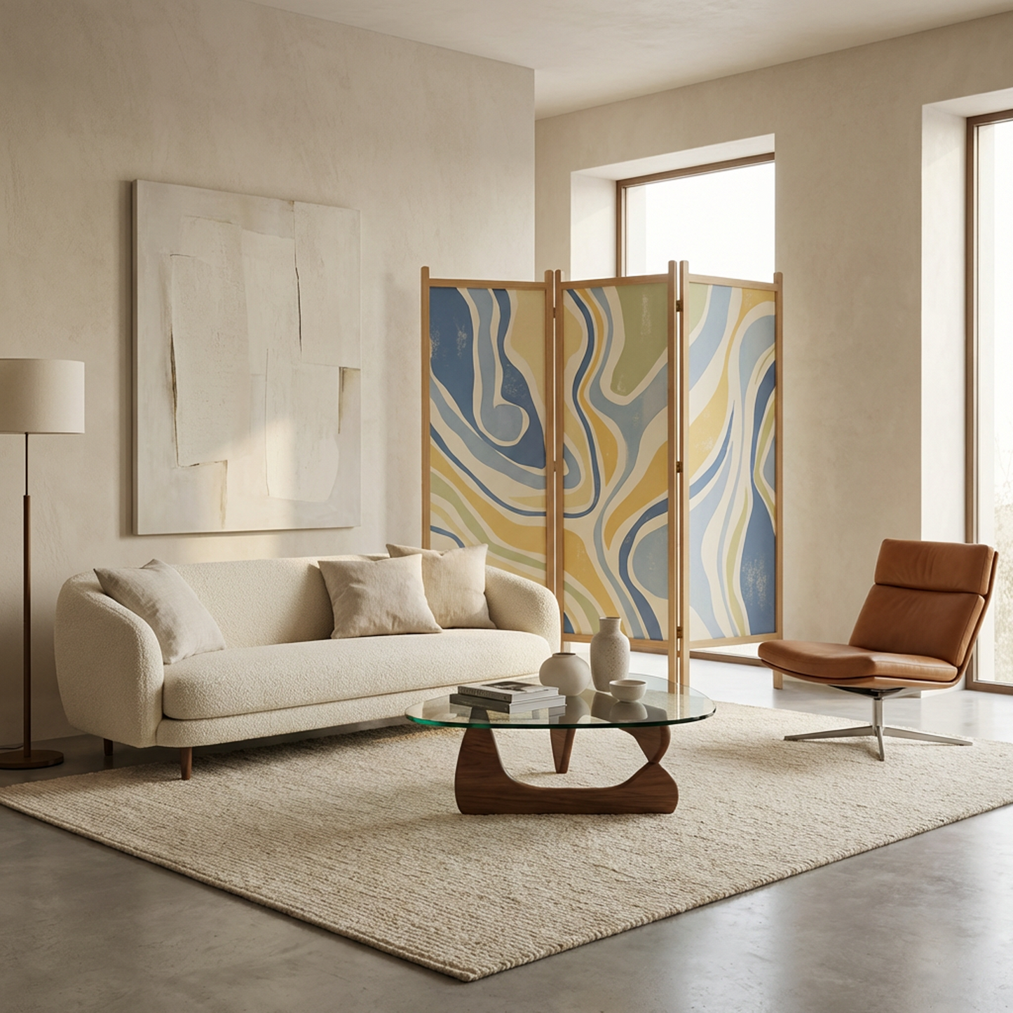 3-Panel Folding Room Divider