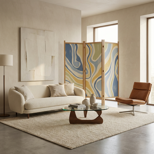 3-Panel Folding Room Divider
