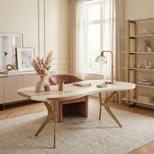 Organic-Shaped Dining Table