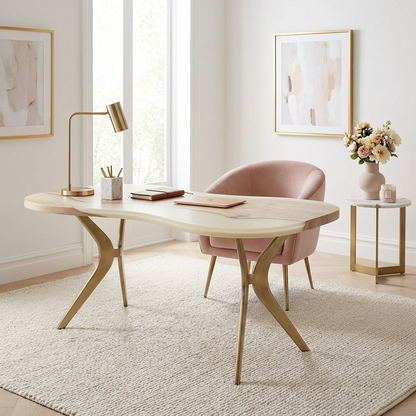 Organic-Shaped Dining Table