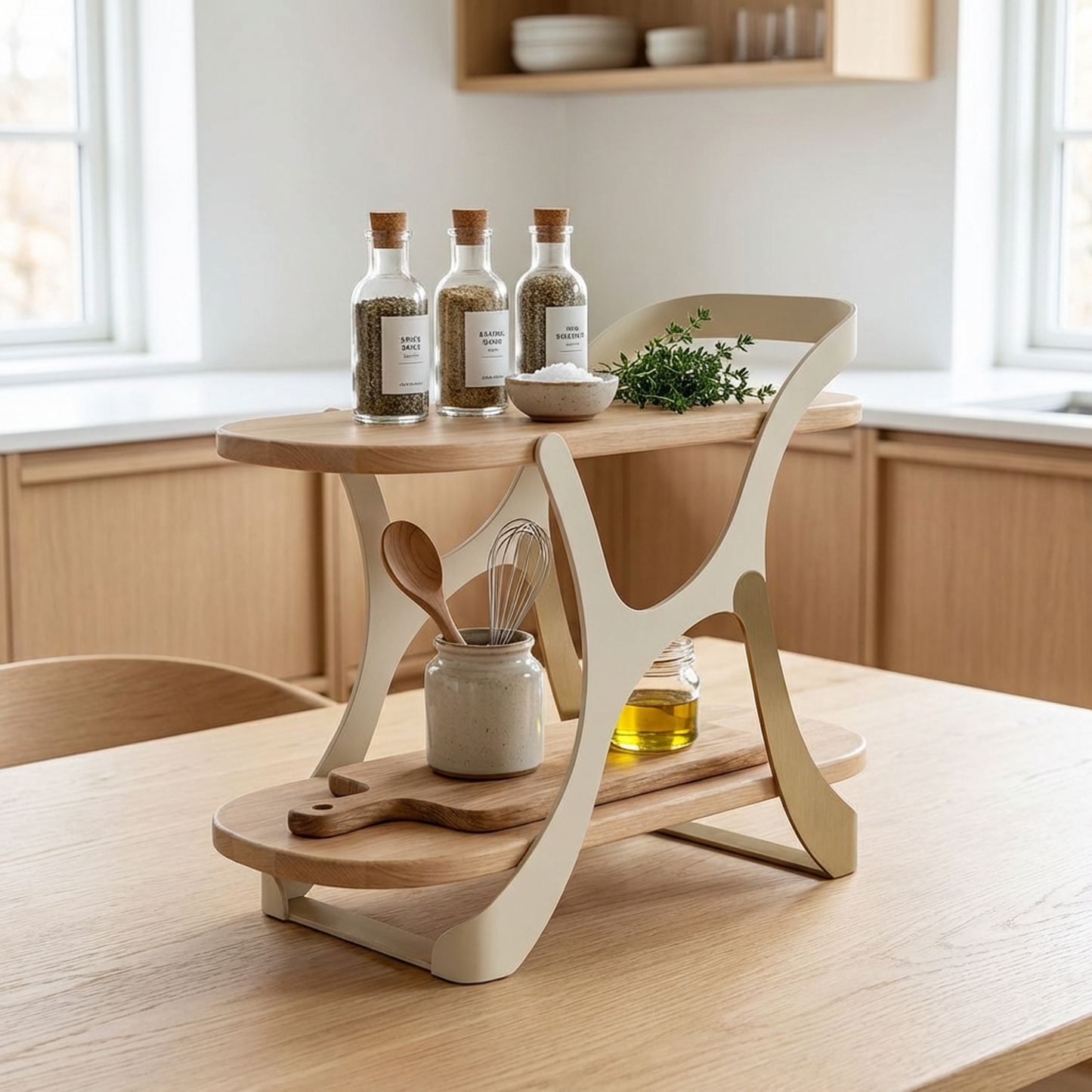 Modern Two-Tier Side Table