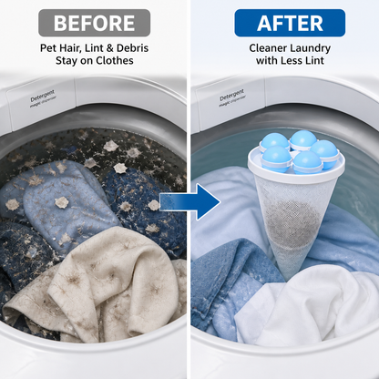 ✨3 Pack Washing Machine Filter Bag - Captures Pet Hair. Prevents Tangles. Reusable 🧼🐾