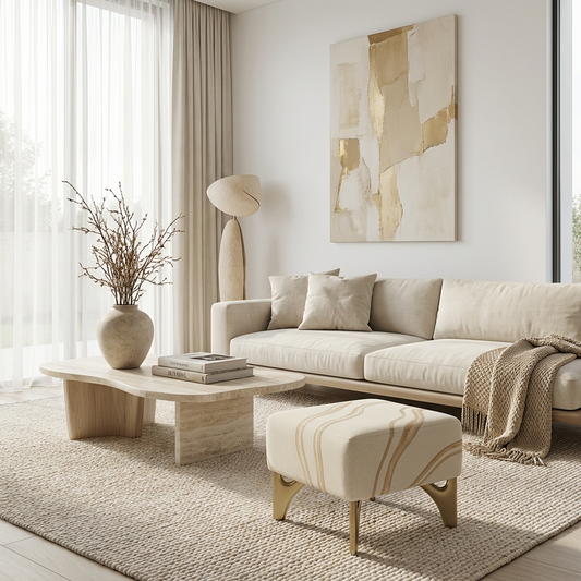Modern Upholstered Accent Ottoman
