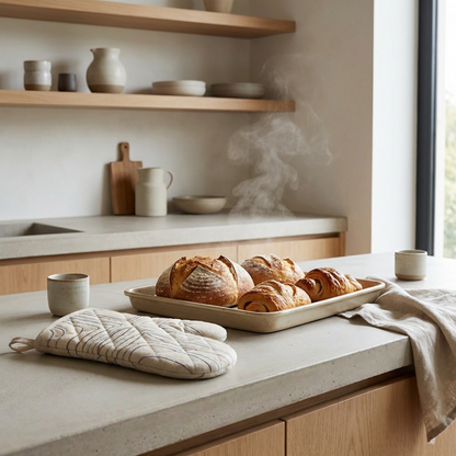 Modern Quilted Oven Mitt