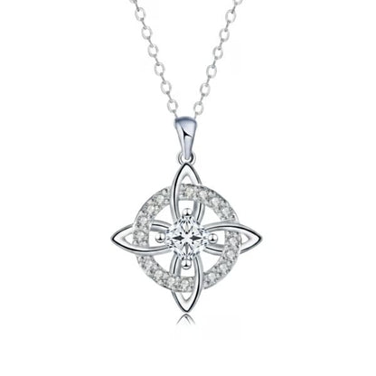 🔥LAST DAY SALE 49% OFF-Mystical Birthstone Witches Knot Necklace – Natural Crystal🔮💞Protect Your Loved Ones