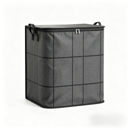 Large Foldable Storage Bag with Zipper Lid & Handles – Closet Organizer for Clothes, Blankets, Toys & Moving