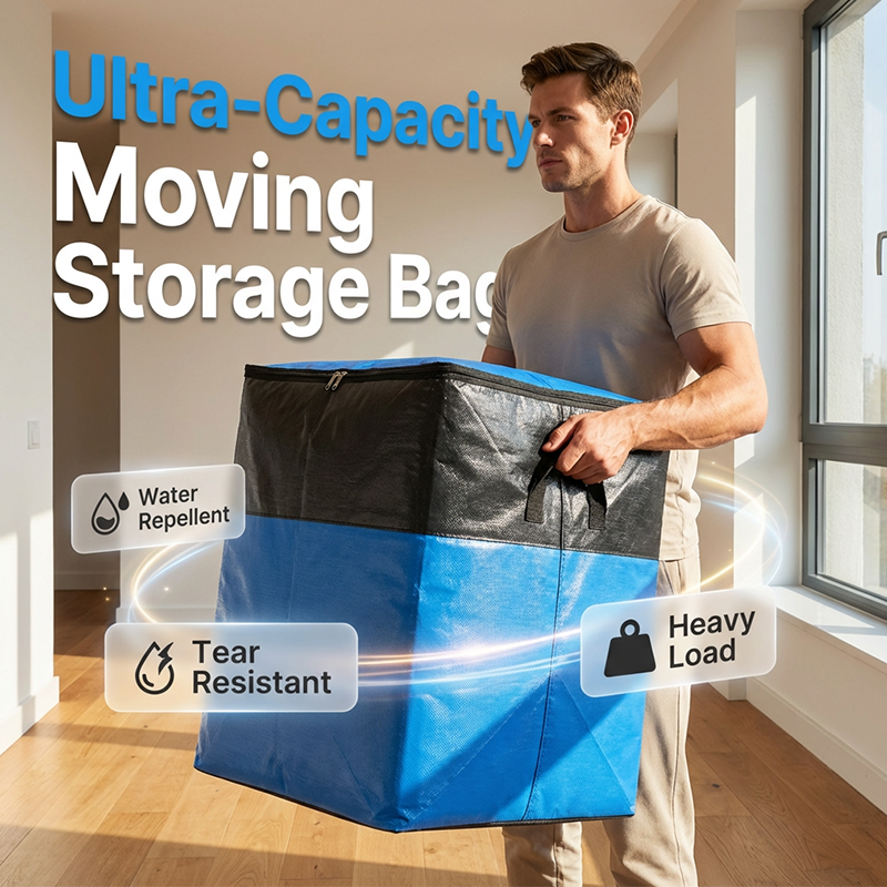 📦 50% OFF NOW! 🧳 Collapsible Storage and Moving Bag – Heavy-duty handles & zippered closure – Folds flat. perfect for moving. travel or closet organization – reusable & easy to clean 🏠