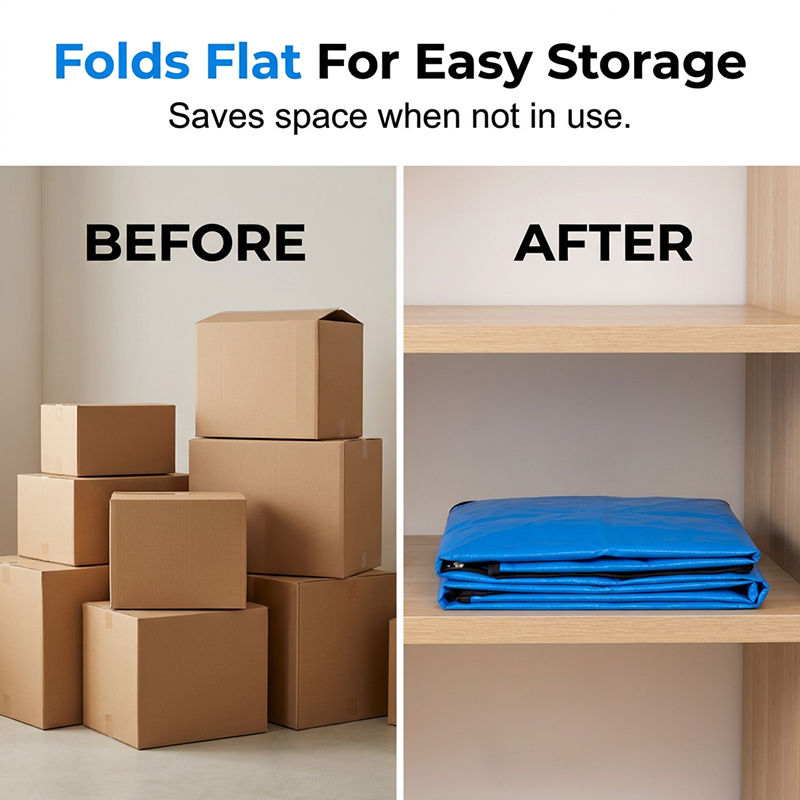📦 50% OFF NOW! 🧳 Collapsible Storage and Moving Bag – Heavy-duty handles & zippered closure – Folds flat. perfect for moving. travel or closet organization – reusable & easy to clean 🏠