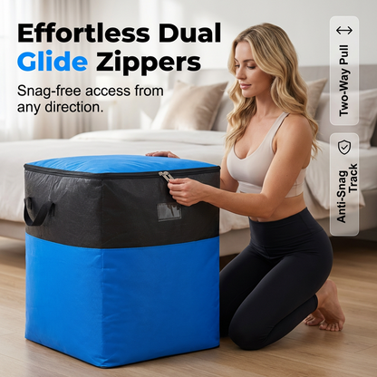 📦 50% OFF NOW! 🧳 Collapsible Storage and Moving Bag – Heavy-duty handles & zippered closure – Folds flat. perfect for moving. travel or closet organization – reusable & easy to clean 🏠