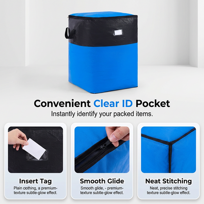 📦 50% OFF NOW! 🧳 Collapsible Storage and Moving Bag – Heavy-duty handles & zippered closure – Folds flat. perfect for moving. travel or closet organization – reusable & easy to clean 🏠